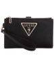 Guess Vg758457Bla Small Leather Goods Michy Slg Double Zip Organizer Black Nb