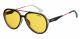 Carrera  UNISEX sunglasses with a BLACK BURGUNDY frame and YELLOW lens with a lens width of 56mm and model number Carrera 1012/S